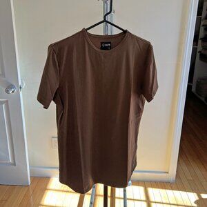 Cuts Clothing Short Sleeve Tee Shirt - Elongated - Teakwood Brown